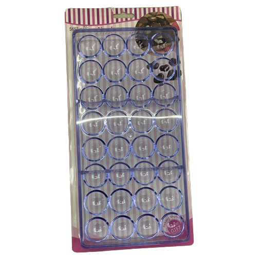 Форма для изготовления конфет Stenson R92344 акриловая 32 формы 16,5x33 см (586018)