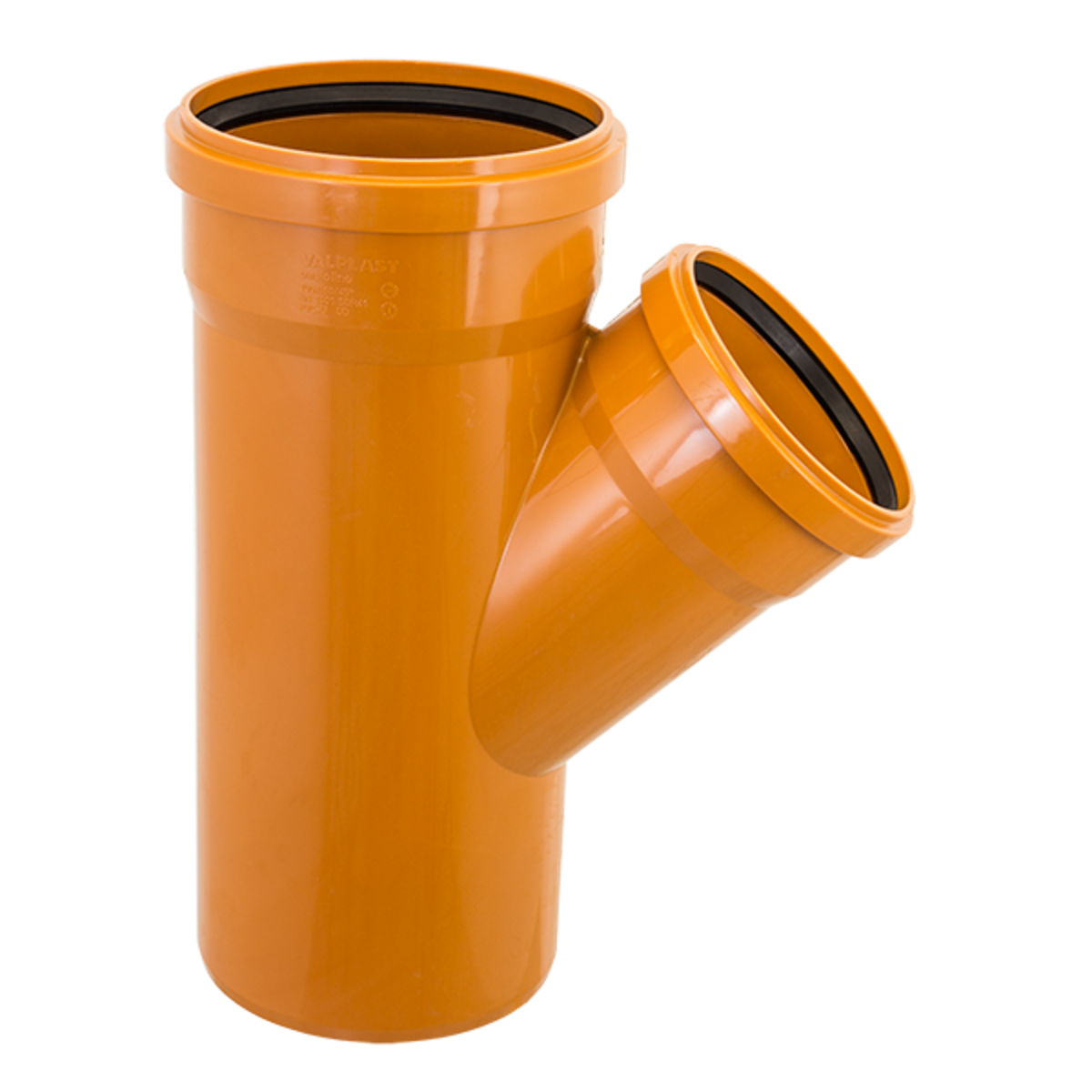 Трійник зовнішньої каналізації Valrom KompactKit 160x110 мм 45° (CF245160110)