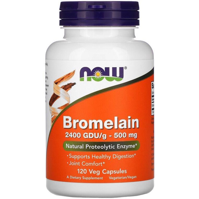 Дієтична добавка NOW Foods Bromelain 500 мг 120 капсул (1018675139)