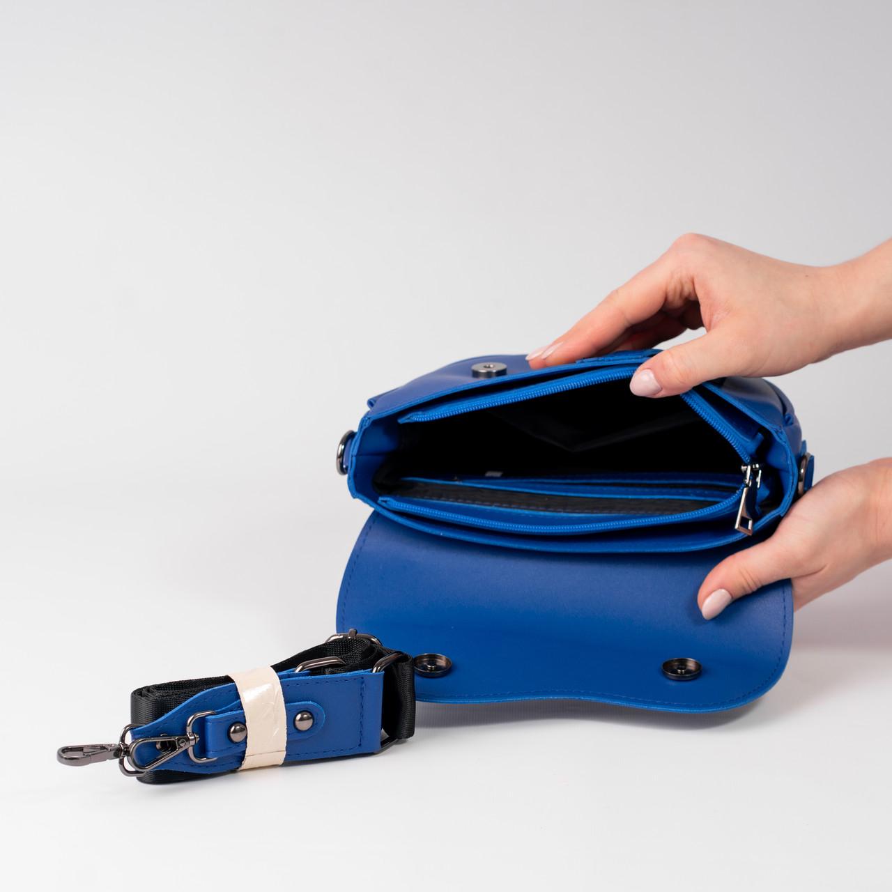 Сумка женская кросс-боди XENIA № 25-24 Синий - фото 3