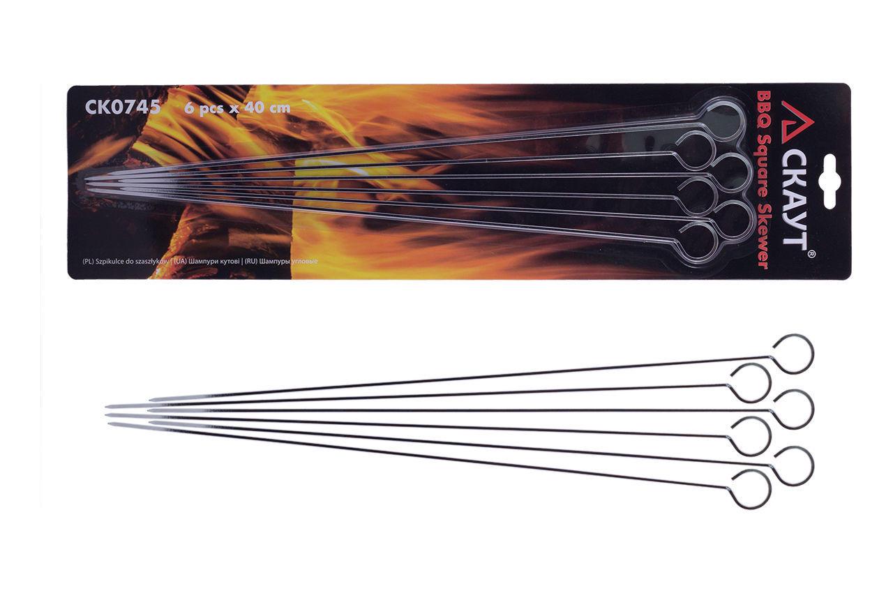 Шампур для гриля Скаут міні 6 шт. 400 мм (0745) - фото 4 Шампур для гриля Скаут міні 6 шт. 400 мм (0745) - фото 4