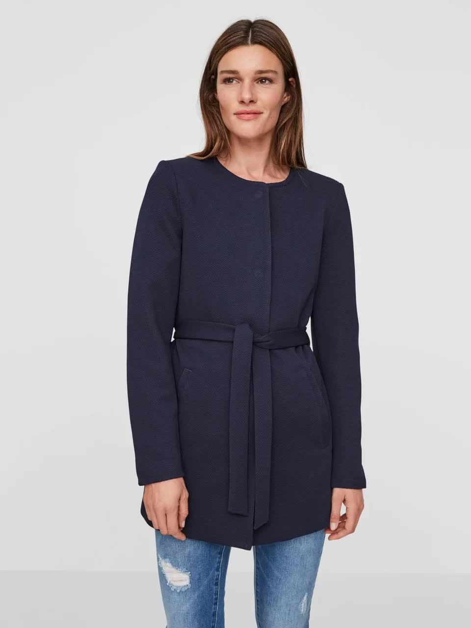 Пальто Vero Moda S Темно-синий (10196963b25)