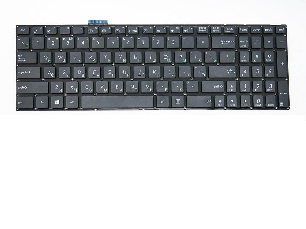 Клавиатура для ноутбука Asus F502 F502MA матовая (0KNL0-6100RU00)