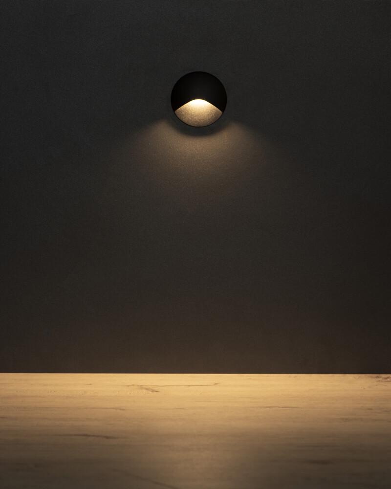 Світильник для підсвітки сходів/коридору Kanlux 39121 Exin LED 1x2,5W 3000K 50Lm IP65 Чорний (39121) - фото 2