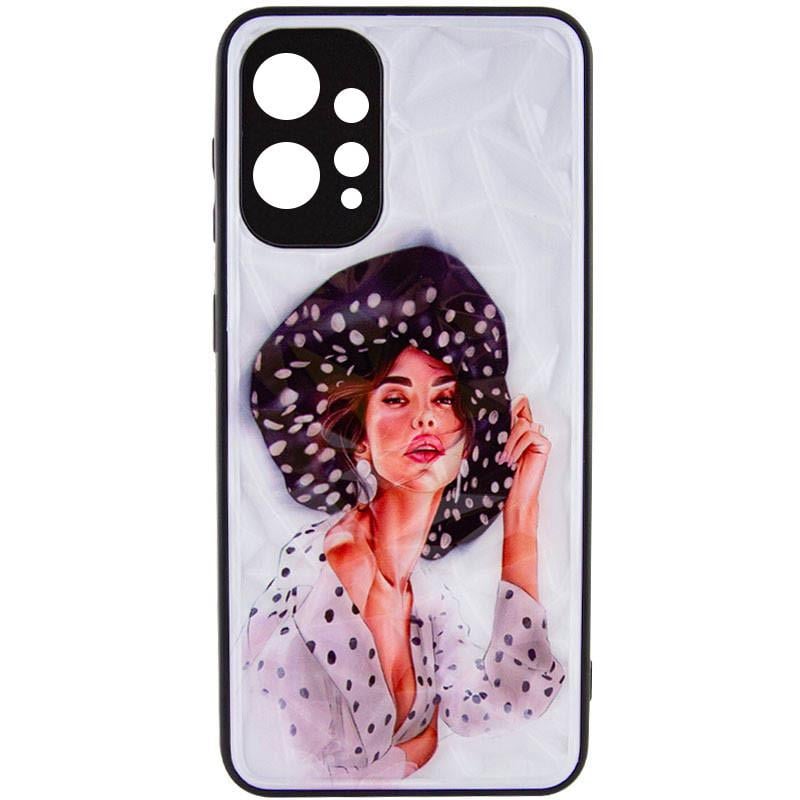 Противоударный TPU+PC Чехол Prisma Ladies для Xiaomi Redmi 12 Girl in a hat - фото 2