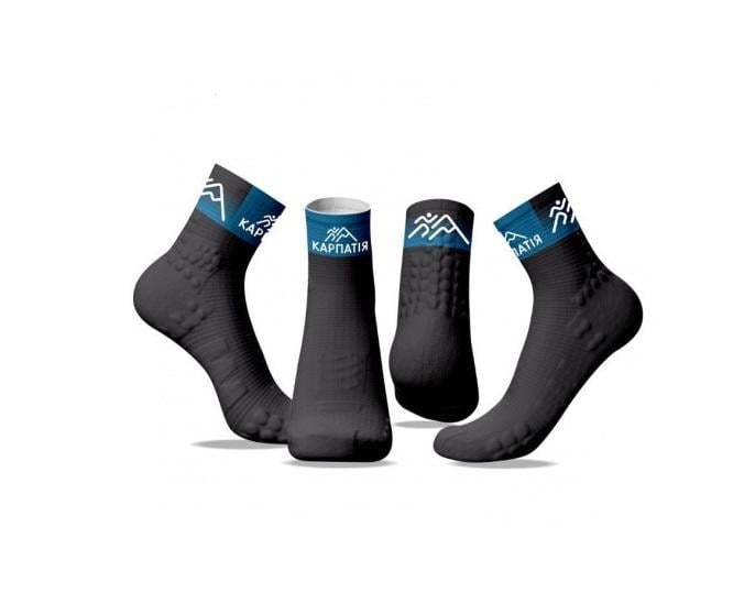 Шкарпетки бігові Pro Racing Socks V3.0 Run High KARPATIA Т1 Чорний (51cad8c7) - фото 2