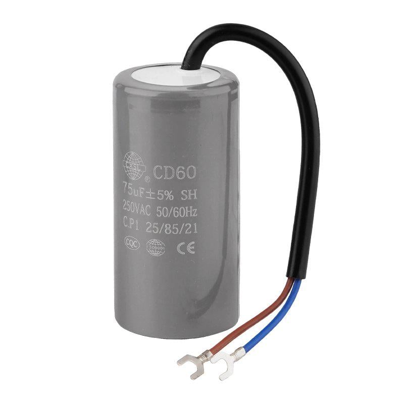 Конденсатор пусковой CD-60 75 мкФ 250VAC (A538023)