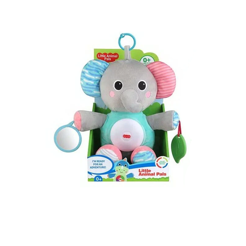 Ночник 1954-1 24 Слоник подсветки/мелодии/зеркальце/прорезыватель (159540)