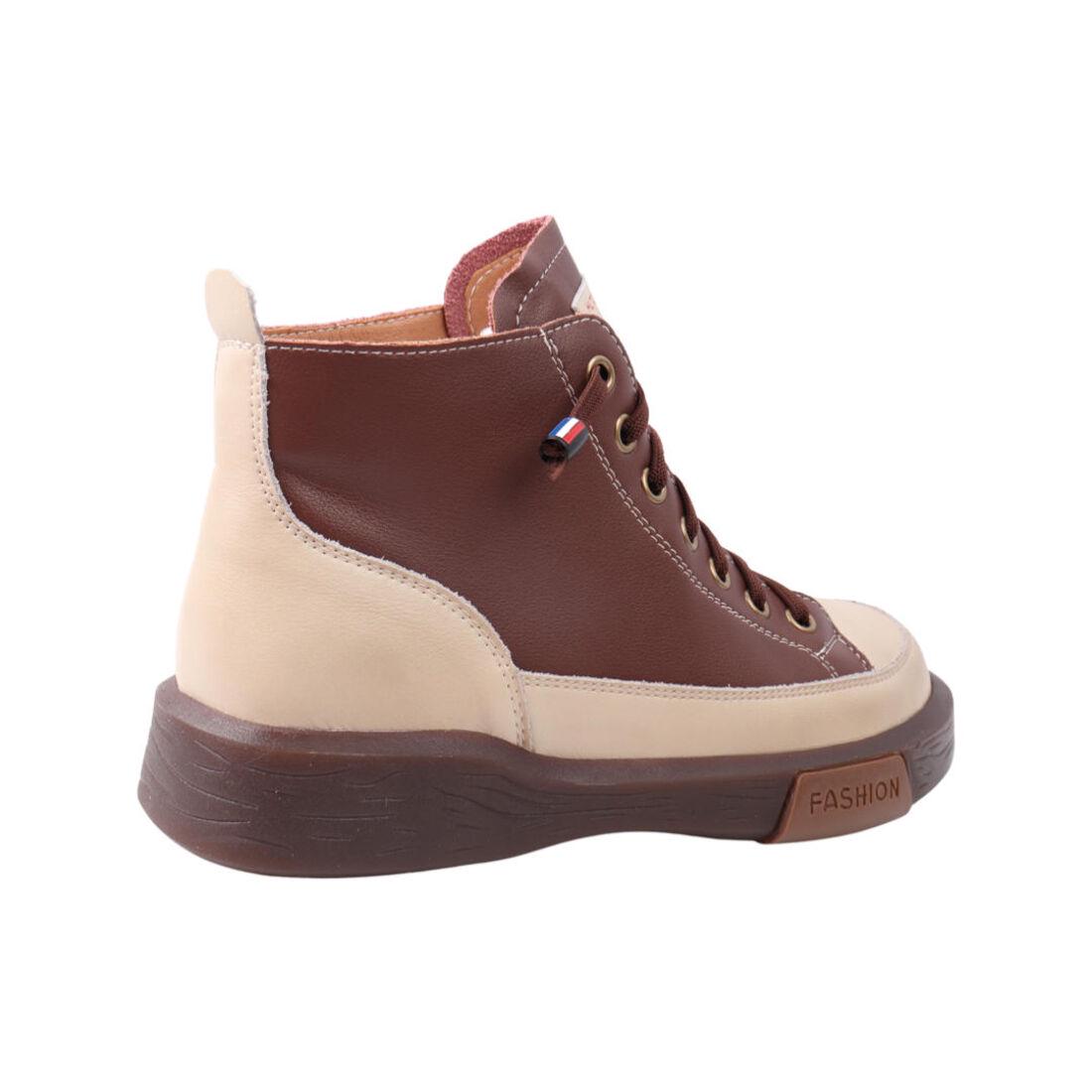 Кеды женские Li Fexpert коричневые из кожи (736-21DHC 37) - фото 4 Кеды женские Li Fexpert коричневые из кожи (736-21DHC 37) - фото 4