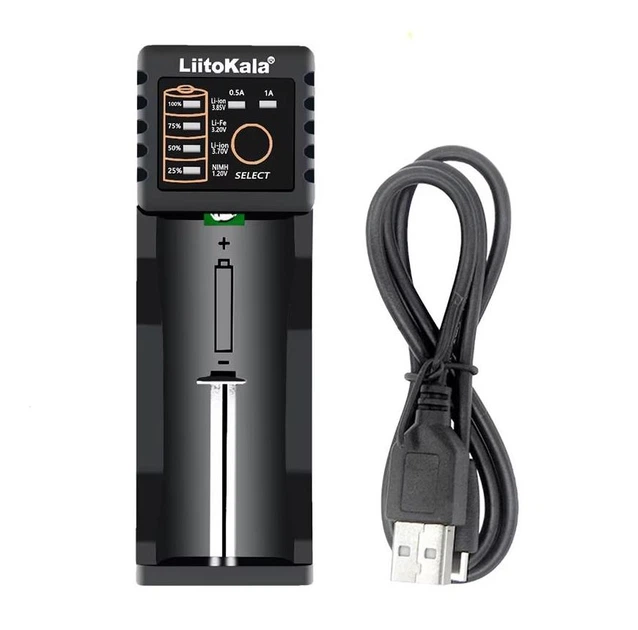 Зарядное устройство для аккумуляторов Liitokala Lii-100 для аккумуляторов не более 69 мм Black