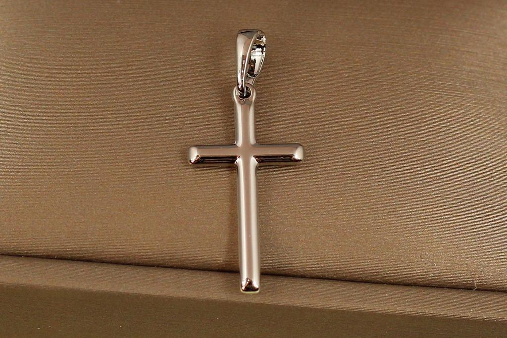 Хрестик Xuping Jewelry круглий 2,4 см Сріблястий (2083937782)
