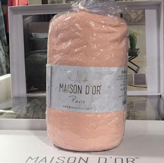 Простынь Maison D'or apricot махровая на резинке 180x200 см с наволочками 2 шт. 50x70 см (2000022265601) - фото 2 Простынь Maison D'or apricot махровая на резинке 180x200 см с наволочками 2 шт. 50x70 см (2000022265601) - фото 2