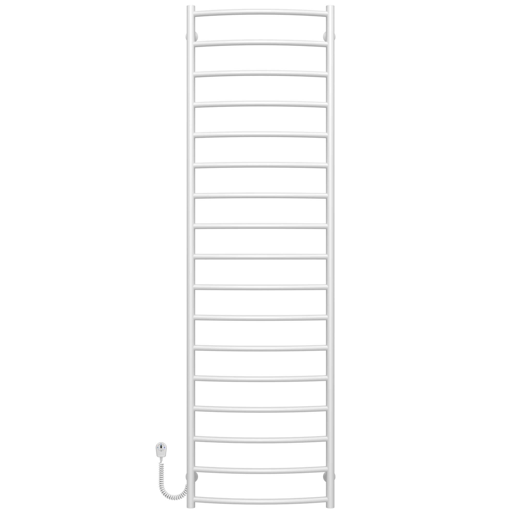 Полотенцесушитель электрический Deffi Классик П17 EF16 левое подключение нержавеющая сталь 500х1800 мм Белый (C.DK.180.50.17.EWL5)