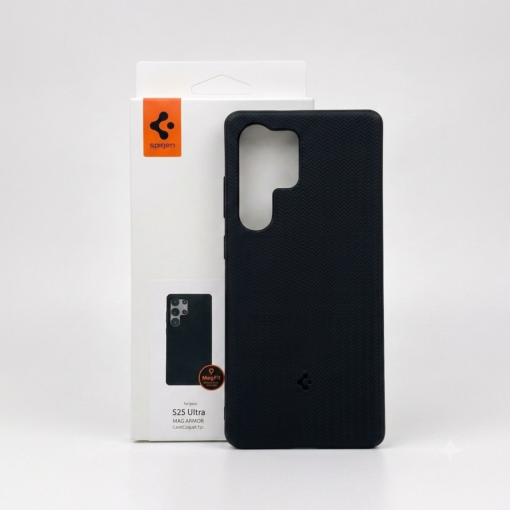 Чехол Spigen Mag Armor MagFit для Samsung Galaxy S25 Ultra с поддержкой MagSafe Черный