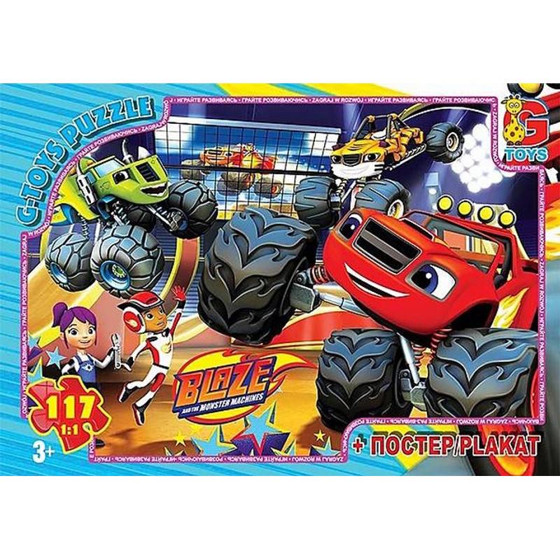 Пазлы детские картонные G-Toys Blaze 117 эл. (IP-177-P-867)