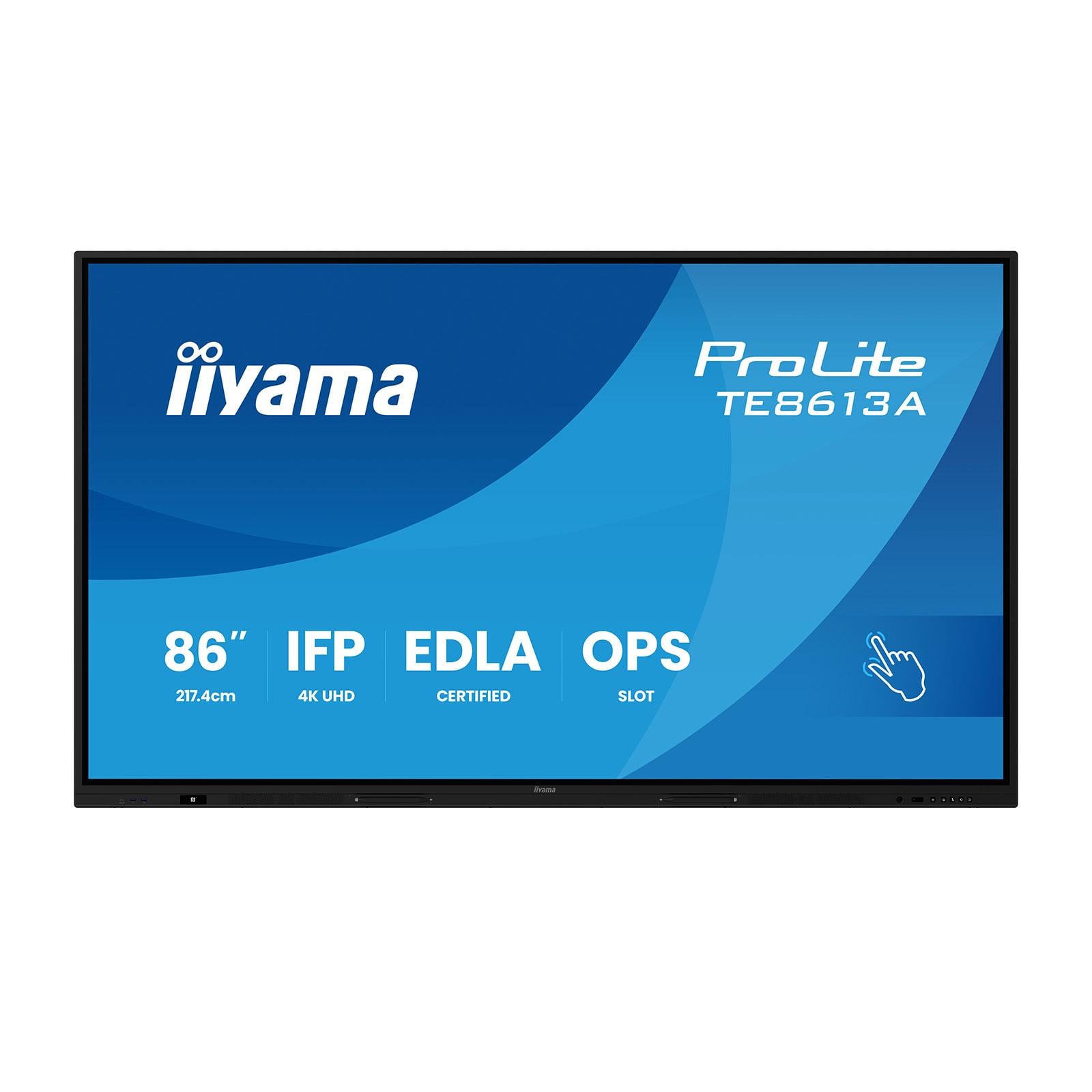 Дисплей інтерактивний сенсорний Iiyama ProLite TE8613A-B1AG Black (30359809)