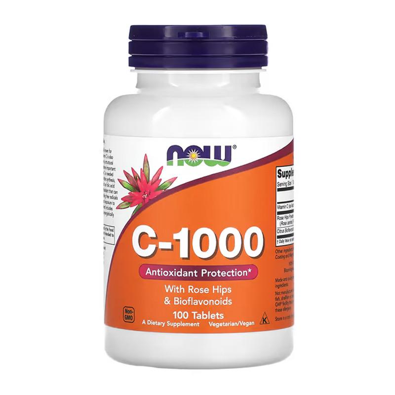 Витамин NOW C-1000 with Rose Hips & Bioflavonoids 100 капс. (07914-01) Витамин NOW C-1000 with Rose Hips & Bioflavonoids 100 капс. (07914-01)