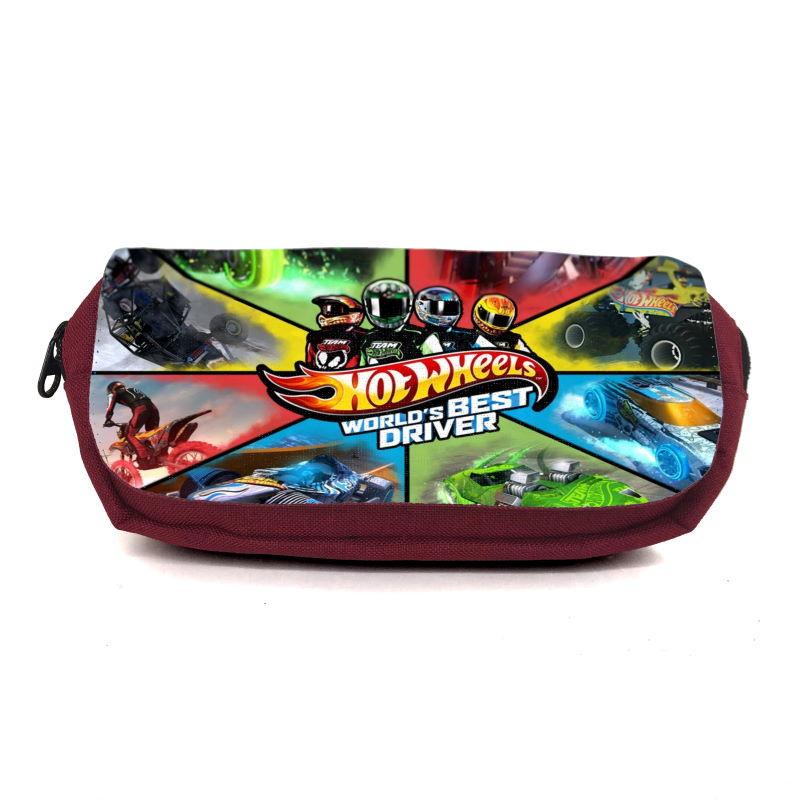 Пенал школьный Hot Wheels HW-0013 Бордовый (1480995286)