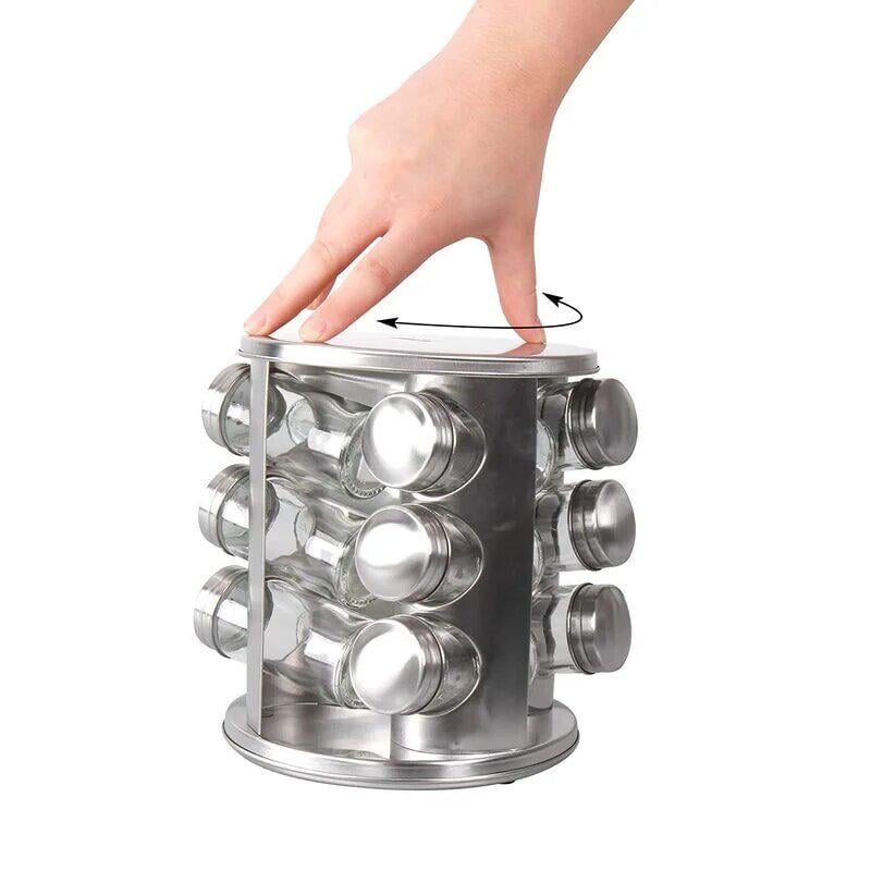 Підставка-карусель для спецій Spice Carousel кругла 12 ємностей (10k10p029v1) - фото 5 Підставка-карусель для спецій Spice Carousel кругла 12 ємностей (10k10p029v1) - фото 5
