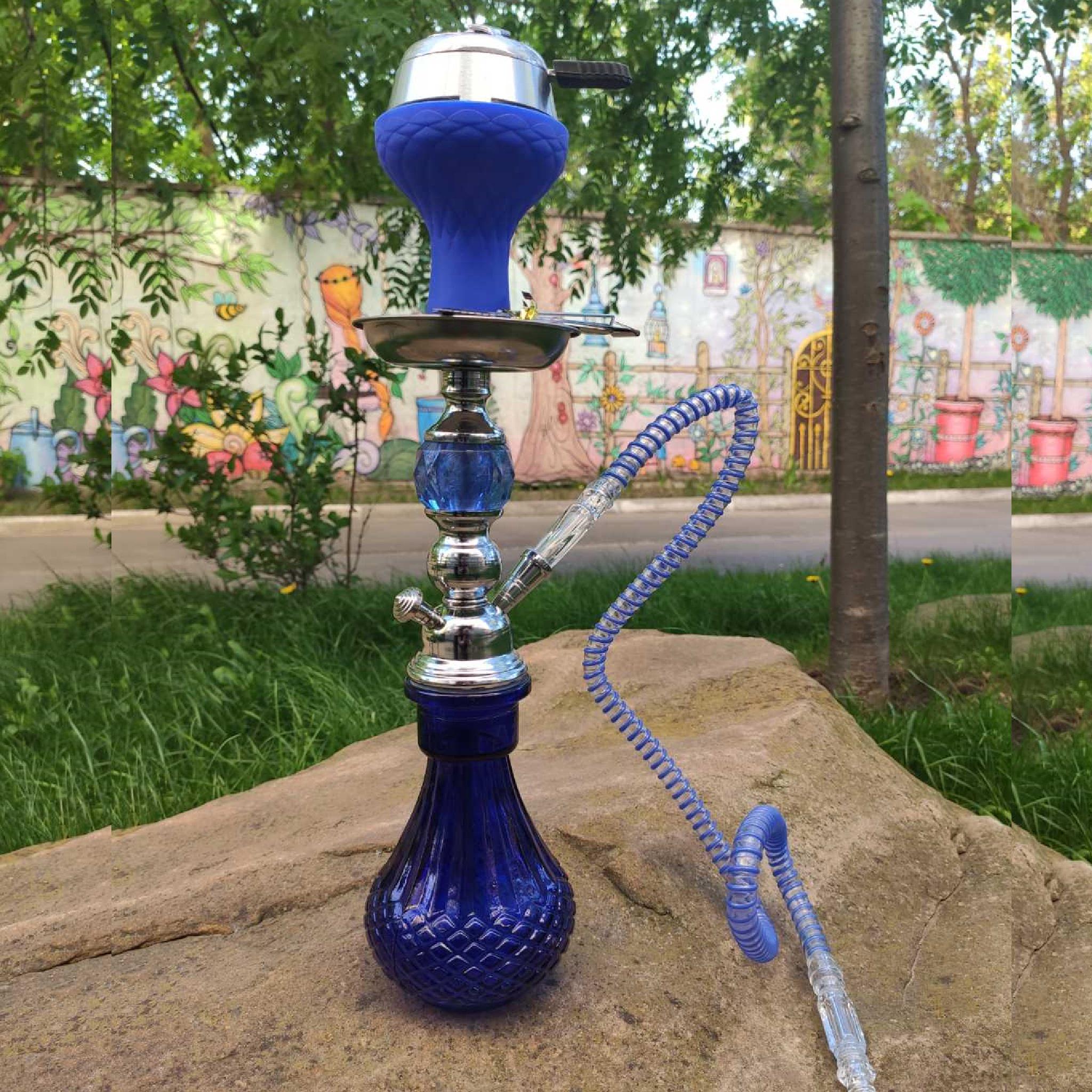 Кальян Hookah Jamil A-0010-1 на 1 особу 40 см Blue (08607P)