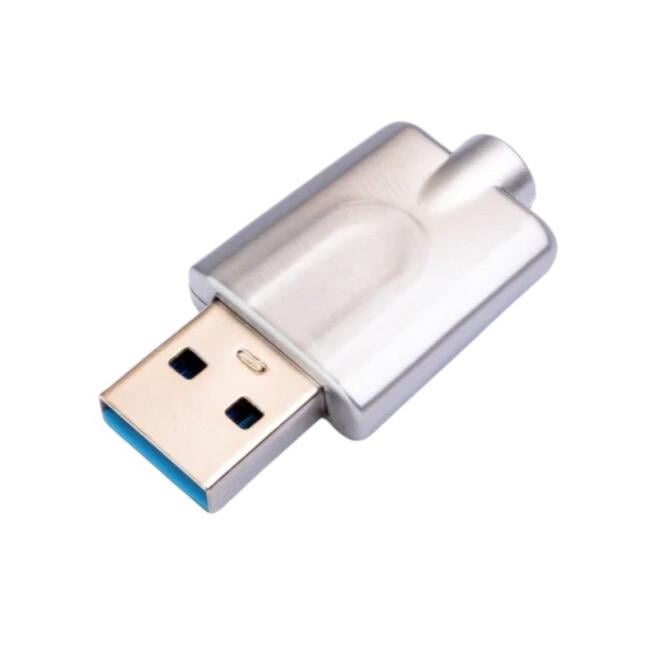 Разъем USB типа A с 8 контактами USB-AM3Y покрытие 24К позолотой металлический корпус 1 шт. Серебристый (000049410_1)