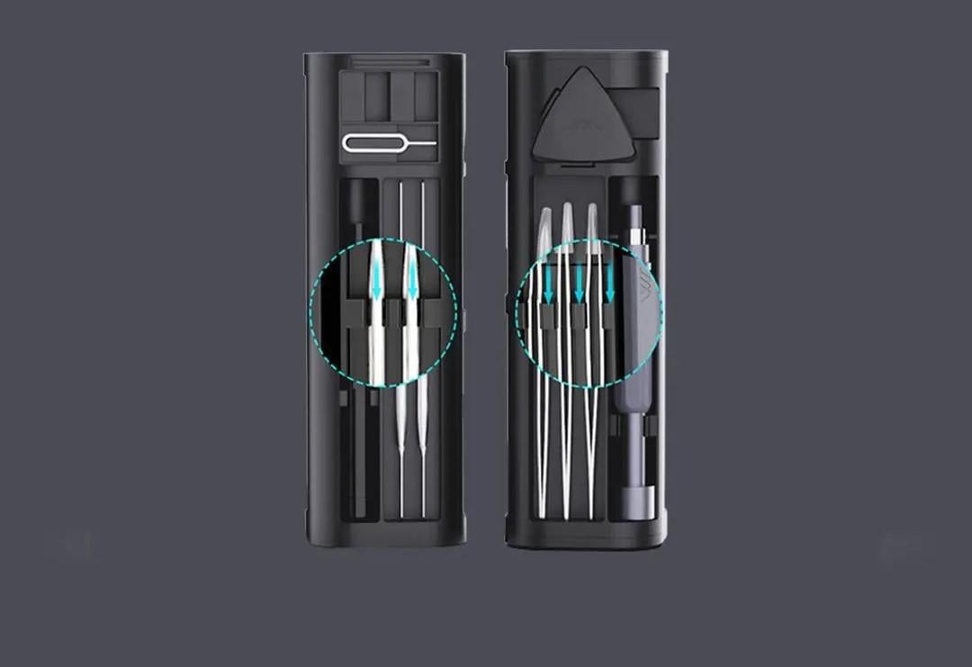 Набор отверток Qingyun Series Screwdriver Set GNT-60 pcs Grey - фото 4