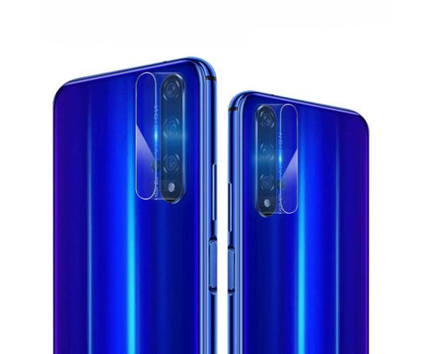 Противоударная гидрогелевая пленка Hydrogel Film для Huawei Honor 20 на камеру 3 шт, Transparent