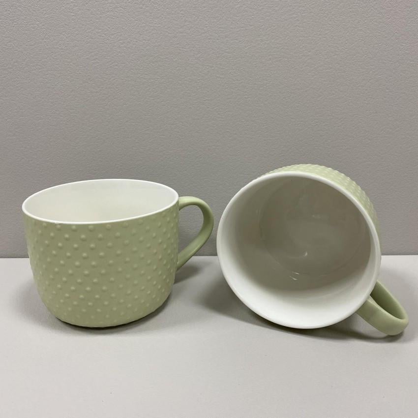 Чашка S&T 4160-68 порцелянова 1000 мл 13,2х10,1 см Зелений - фото 3 Чашка S&T 4160-68 порцелянова 1000 мл 13,2х10,1 см Зелений - фото 3