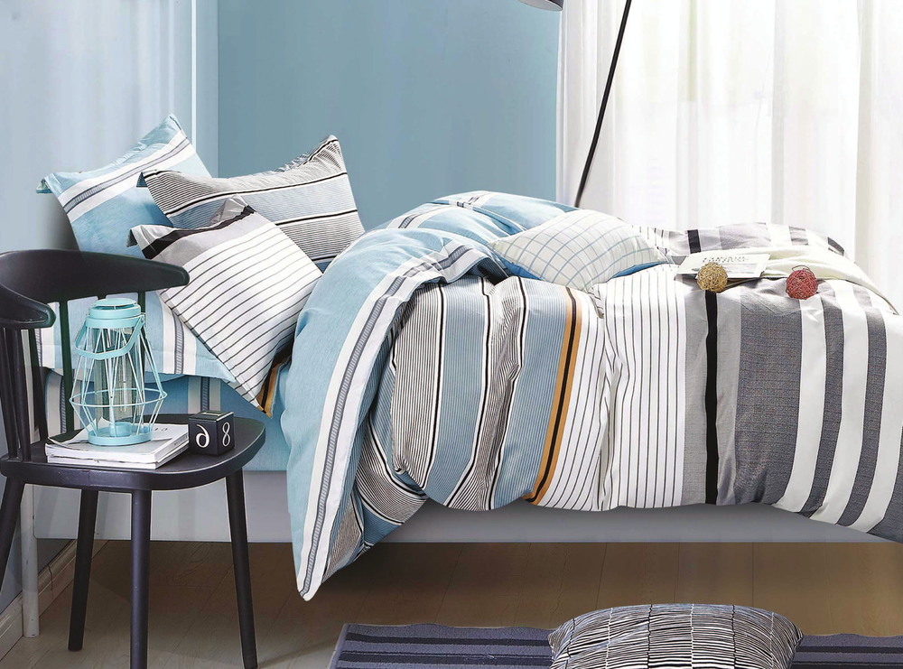Комплект постельного белья Home comfort двуспальный хлопок 9983198 DV Микс цветов (DR010479)