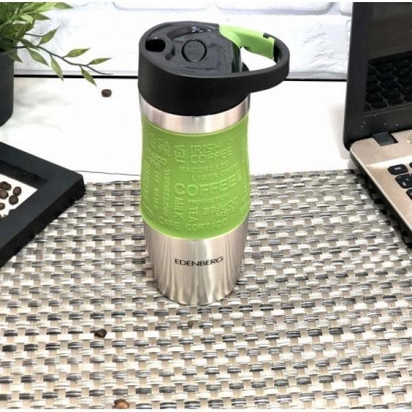 Термокружка вакуумная Edenberg для кофе и чая 380 мл Салатовый (EB-626) Термокружка вакуумная Edenberg для кофе и чая 380 мл Салатовый (EB-626)