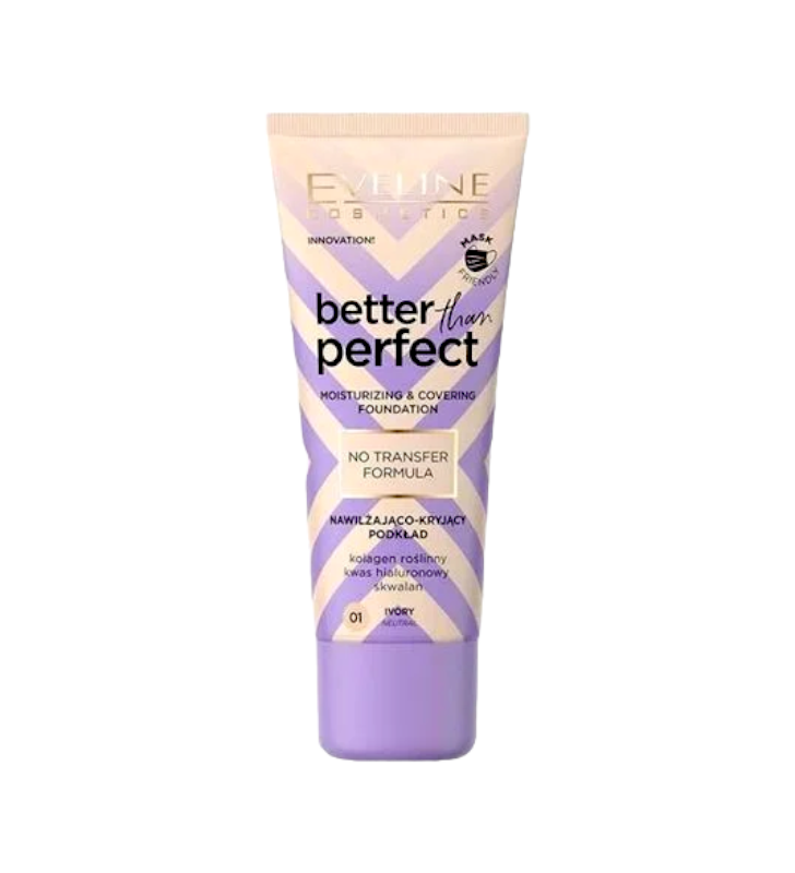 Тональная основа стойкая увлажняющая EVELINE BETTER THAN PERFECT 03 Light beige 30 мл