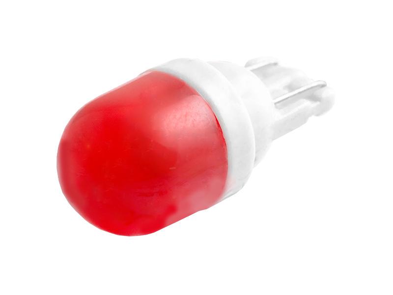 Автомобільна лампа світлодіодна LEDUA T10-5630-2 SMD колба кераміка 12V Червоний (2394)