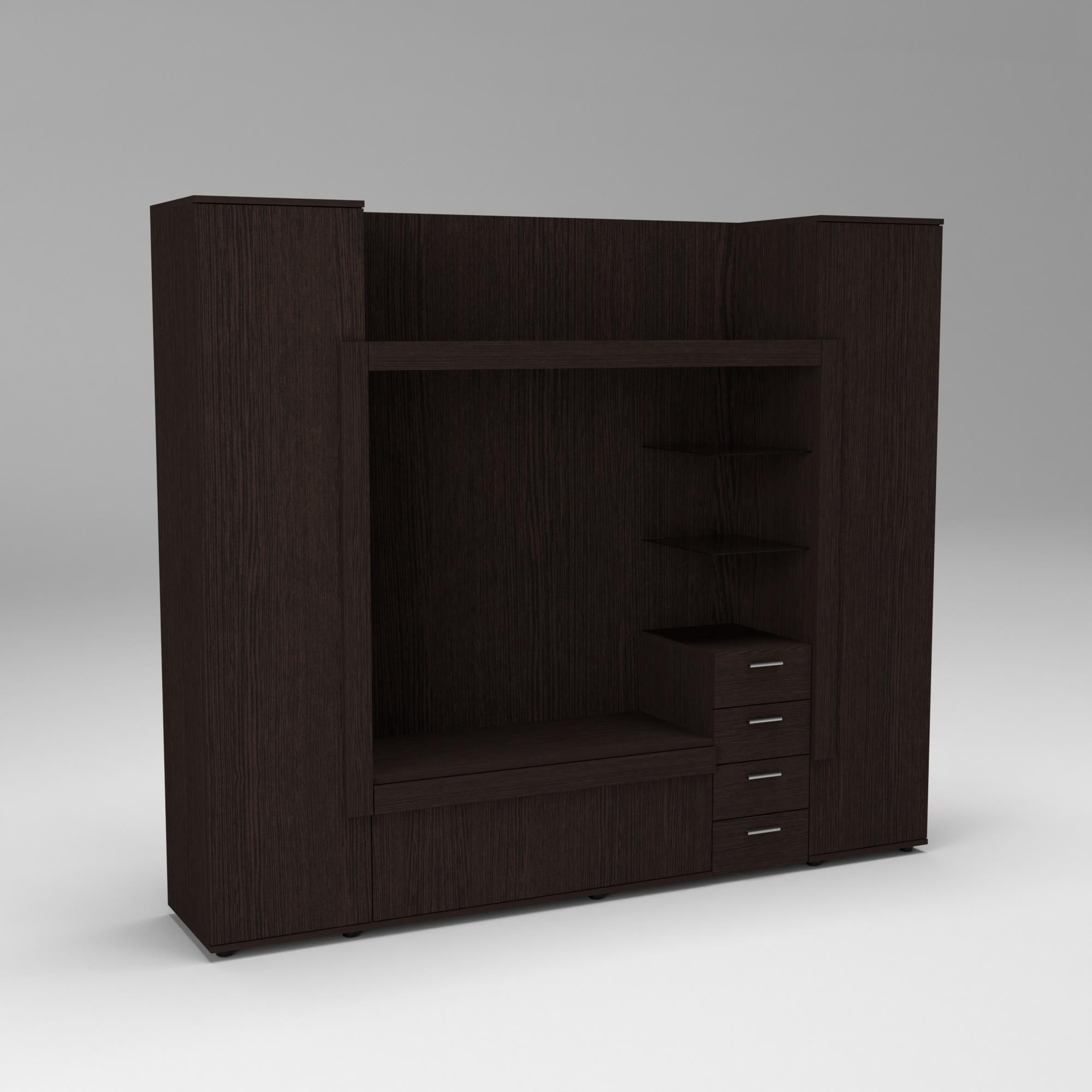 Стенка в гостиную Эхо-1 2160х420х1850 мм Венге магия