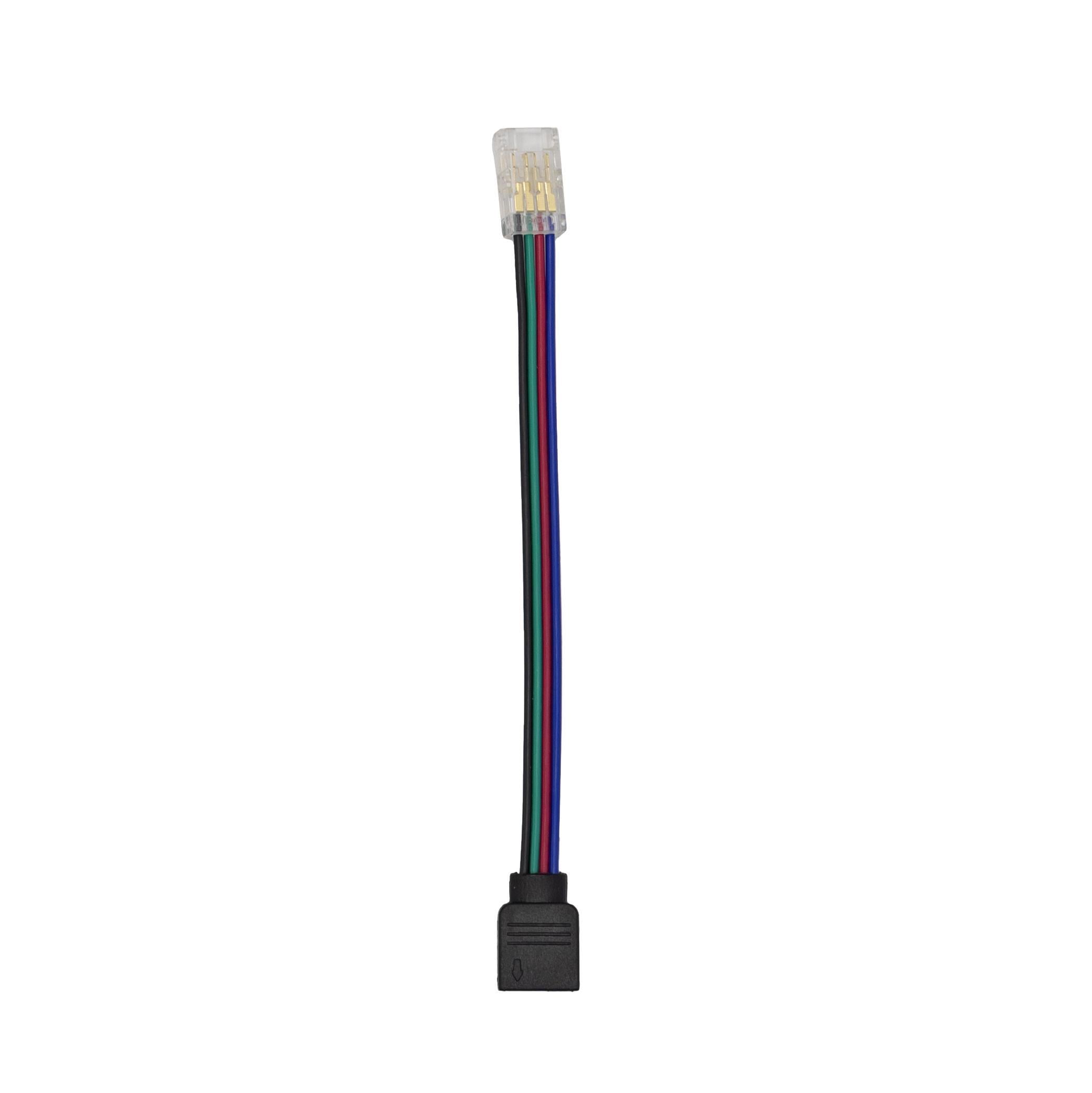Коннектор Prolum SMD5050 RGB провод 4Pin и зажим 8 мм (29821985)