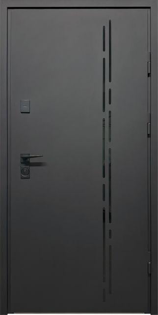 Дверь входная для квартиры CITY PRO 2 860x2050 мм Черный Муар (35789)