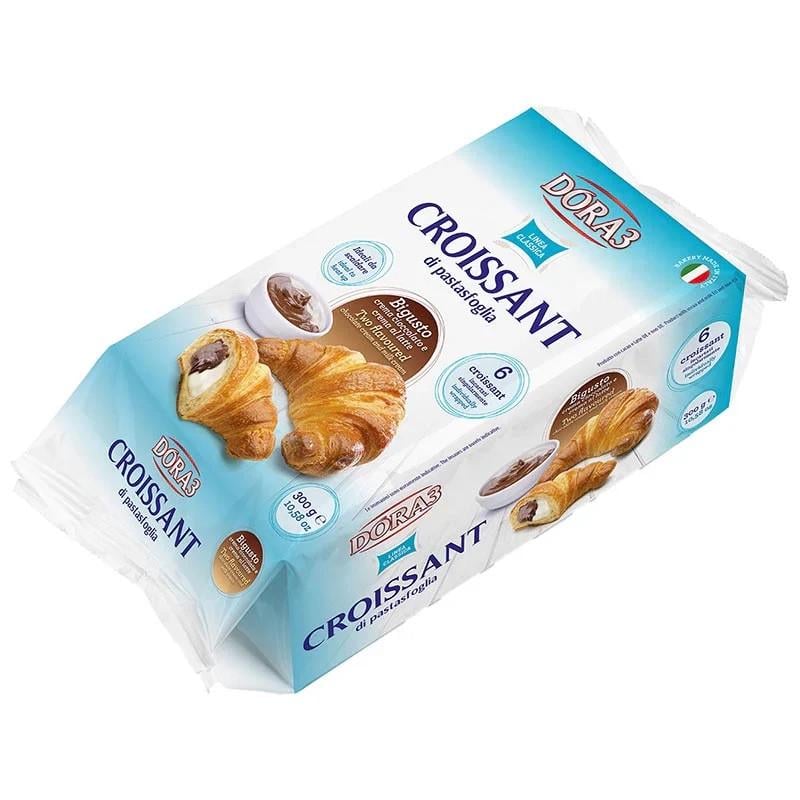 Круасаны Dora3 Croissant Bigusto Crema cioccolato e crema al latte 300 г