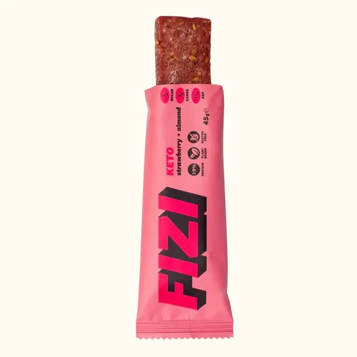 Батончик кето Fizi STRAWBERRY/ALMOND 45 г (1980519530)