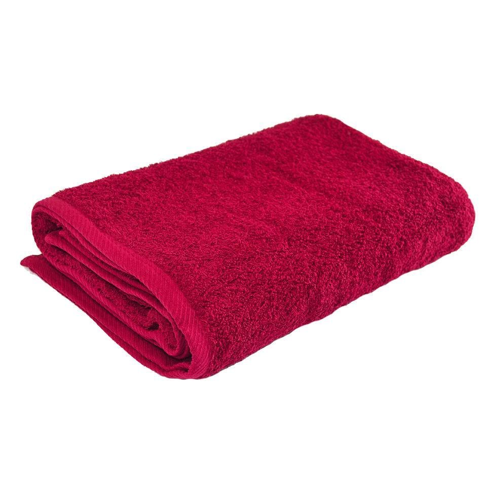 Банное махровое полотенце GM Textile 100х150 см Бордовый