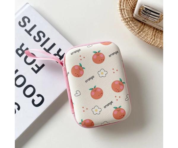 Чехол-органайзер Апельсин для зарядных устройств и проводов 13,5x9,5 см (798)
