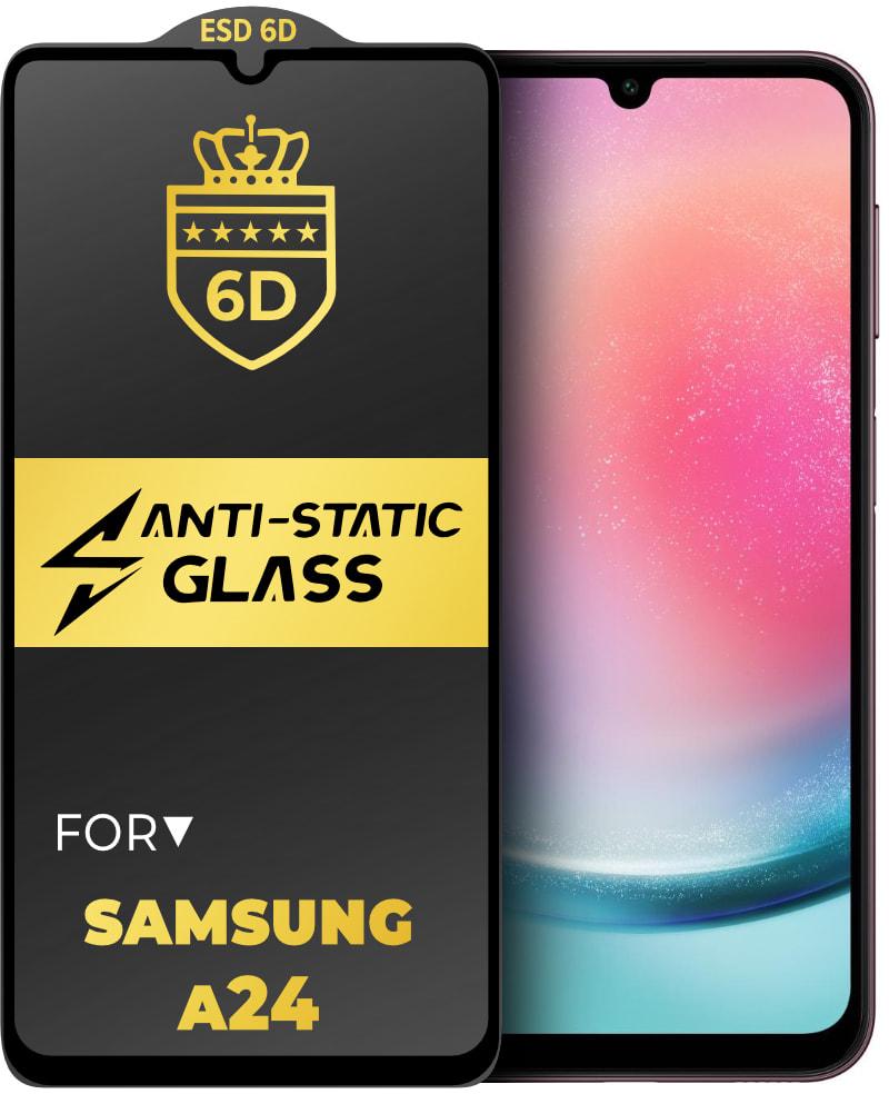Стекло защитное 6D Anti-Static Samsung Galaxy A24 A245 Glass Shield (34189)