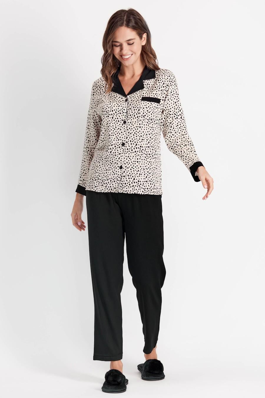 Комплект Anabel Arto блуза/брюки р. 48/XL Бежевый (36142/76442)