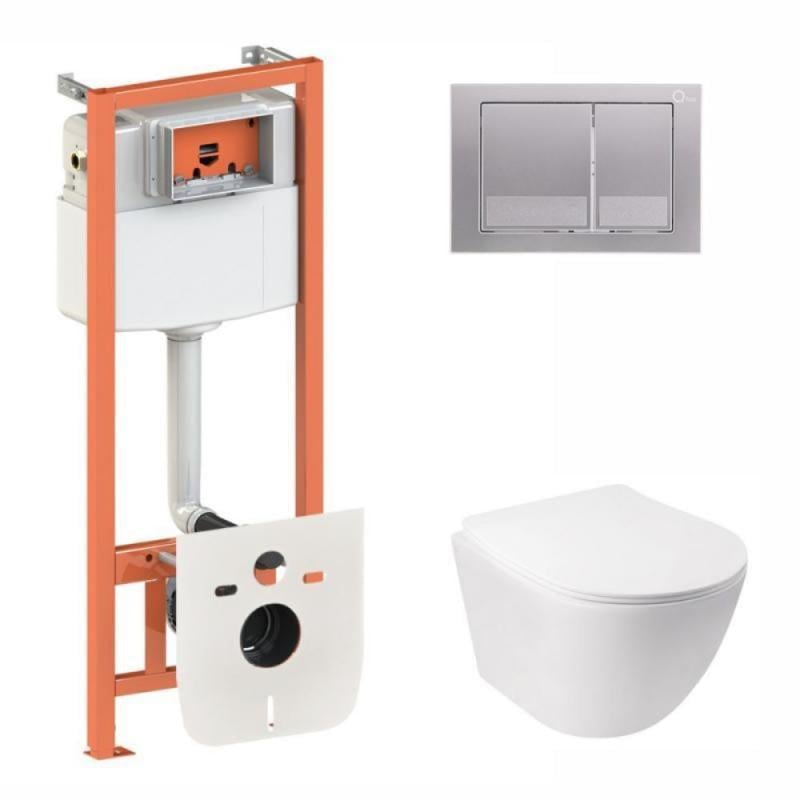 Комплект установки Qtap Jay Ultra Quiet QT07335177W/Nest QT0133M425/M06029SAT Satin (FRRS00051259)