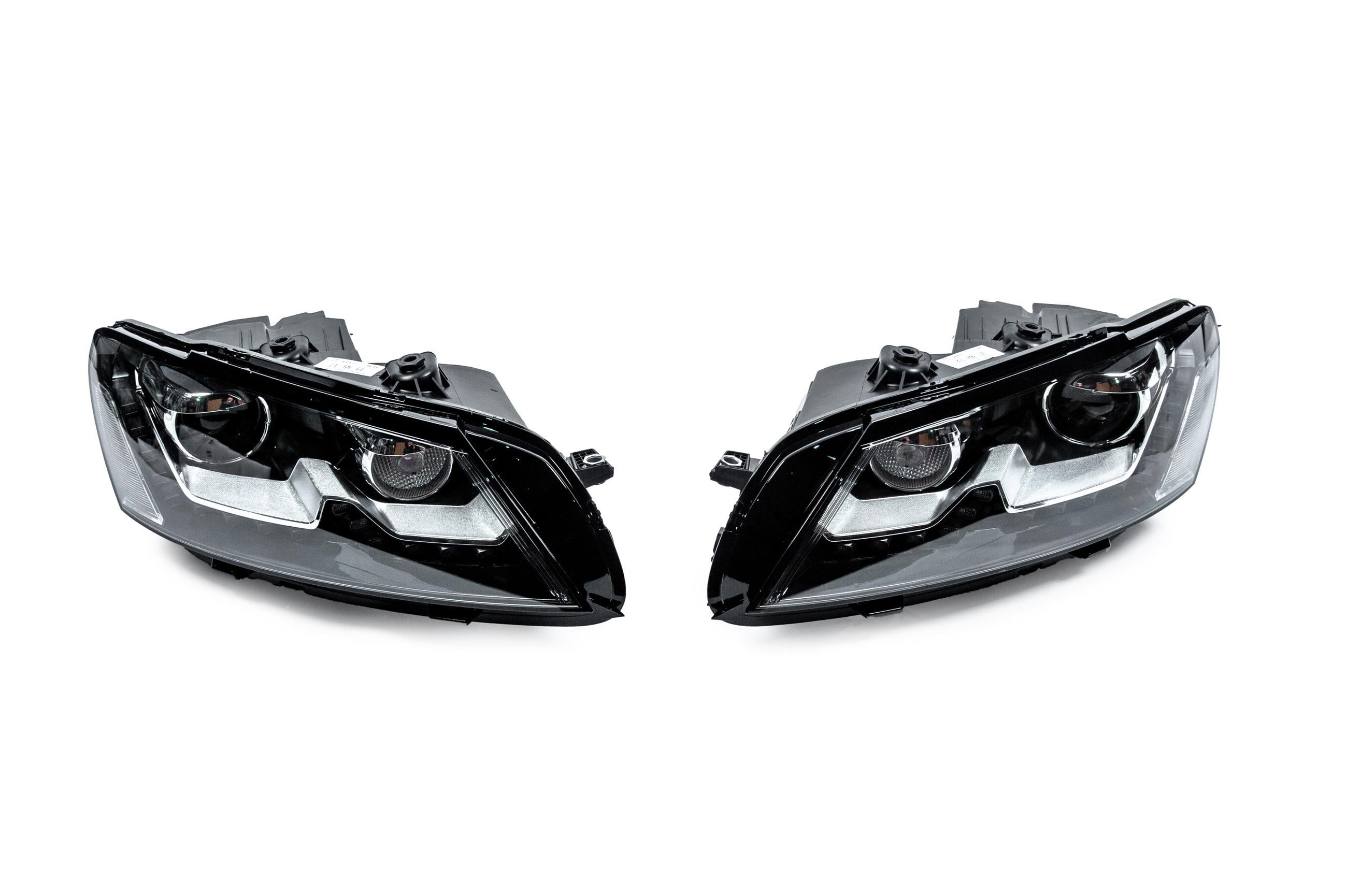 Передні фари V1 для USA GBT для Volkswagen Passat B7 2012-2015 рр. полікарбонат 2 шт. Чорний