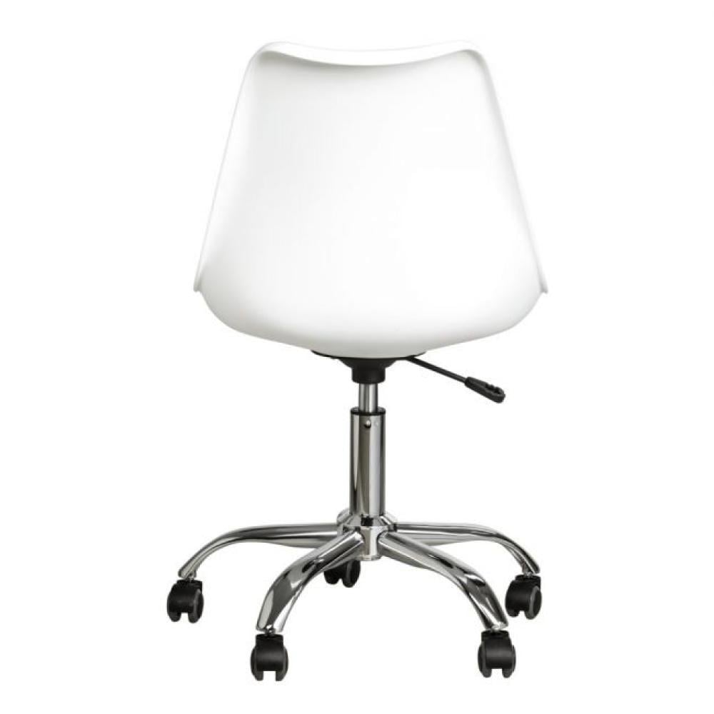 Офісне крісло Bonro B-487 з екошкіри на металевій основі з колесами Білий (132-76-42300041) - фото 5 Офісне крісло Bonro B-487 з екошкіри на металевій основі з колесами Білий (132-76-42300041) - фото 5