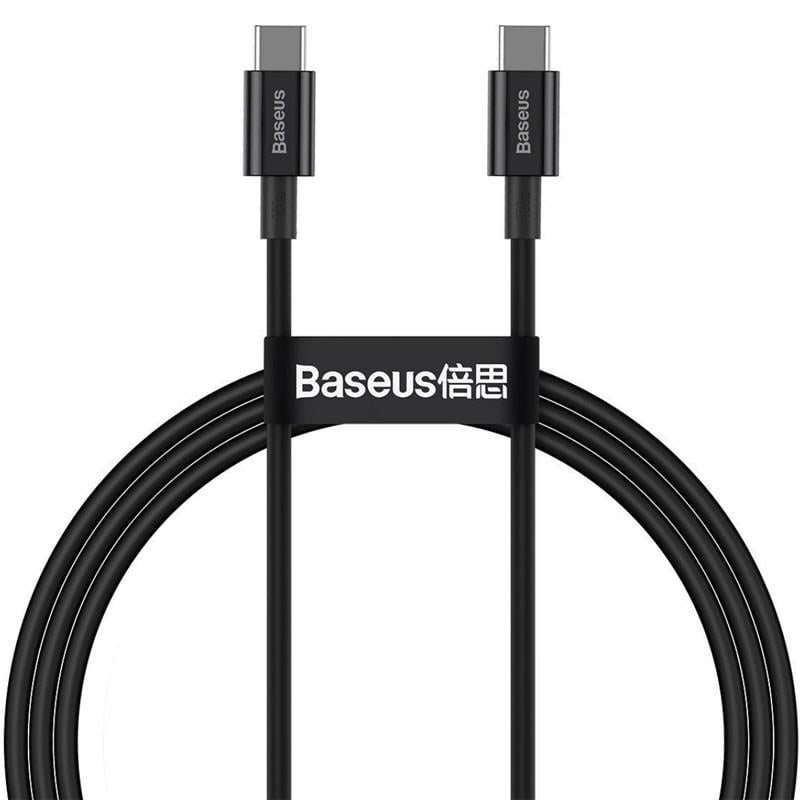 Кабель дата BASEUS Superior Series Fast Charging Type-C to Type-C PD 100W 1 м Черный (CATYS-B)