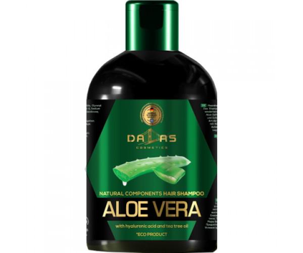 Шампунь Dalas Aloe Vera с гиалуроновой кислотой/натуральным соком алоэ и маслом чайного дерева 1000 г (4260637729200) - фото 1