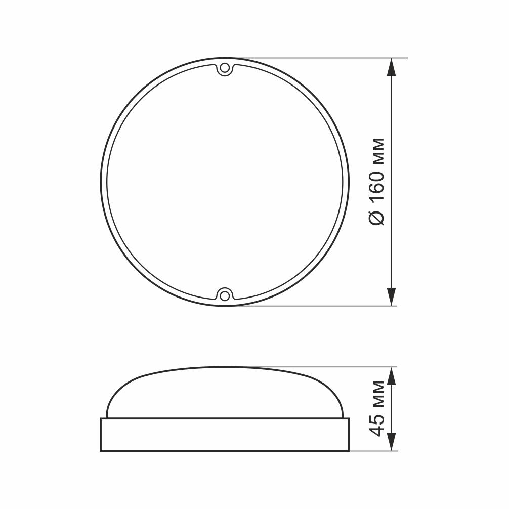 Світильник LED Videx IP65 круглий 9 W 5000K VL-BHR-095PW Білий (24360) - фото 3