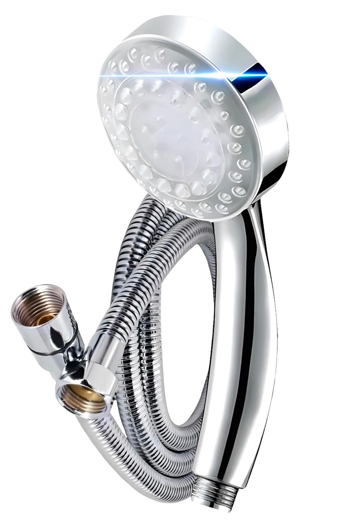 Душевой набор BRS лейка с подсветкой/шланг нержавеющая сталь 1,5 м (550833753)