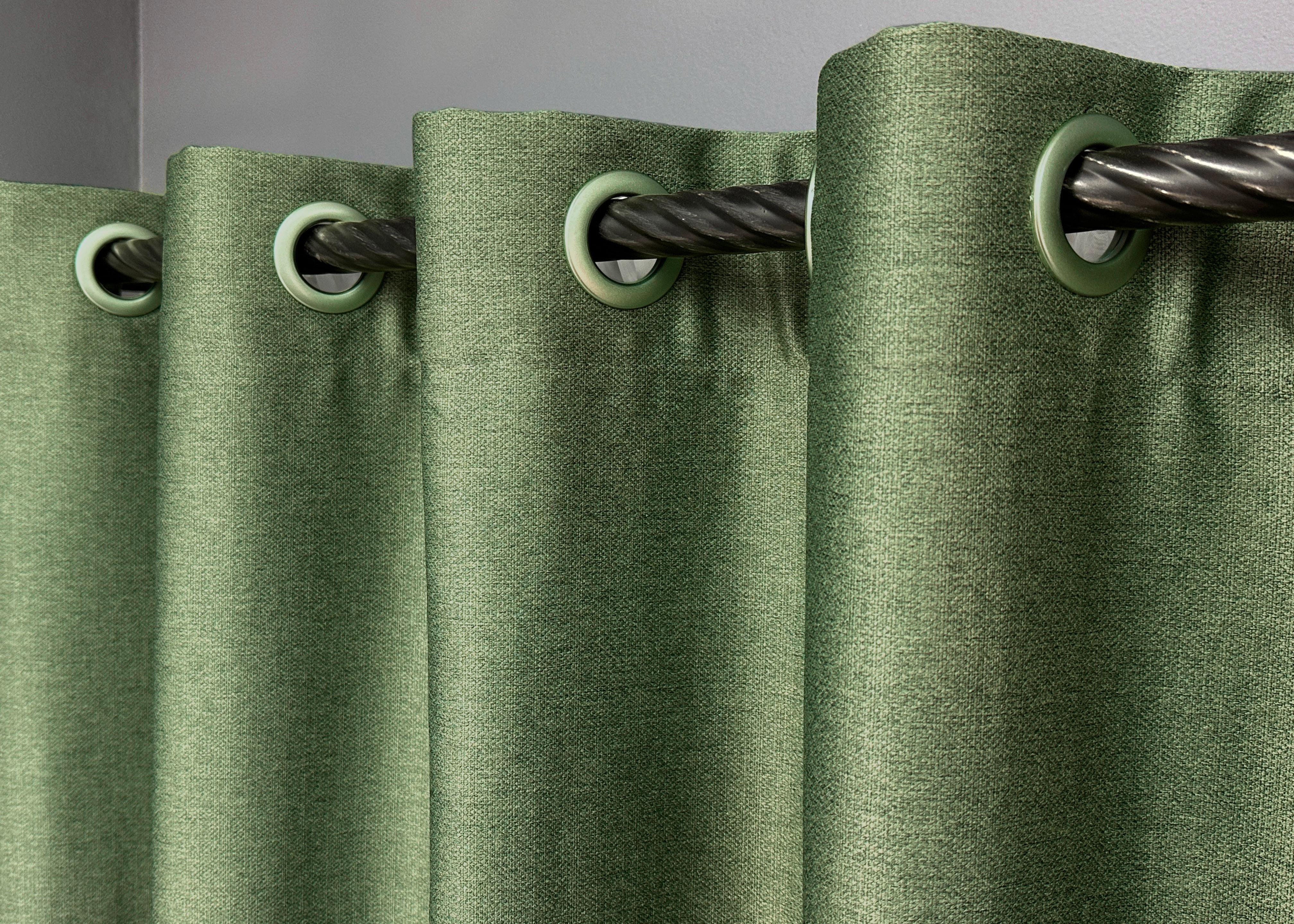 Комплект штор на люверсах VR-Textil Шенил однотонный № 1684ш 150х250 см 2 шт. Зеленый (37-0243) - фото 6 Комплект штор на люверсах VR-Textil Шенил однотонный № 1684ш 150х250 см 2 шт. Зеленый (37-0243) - фото 6
