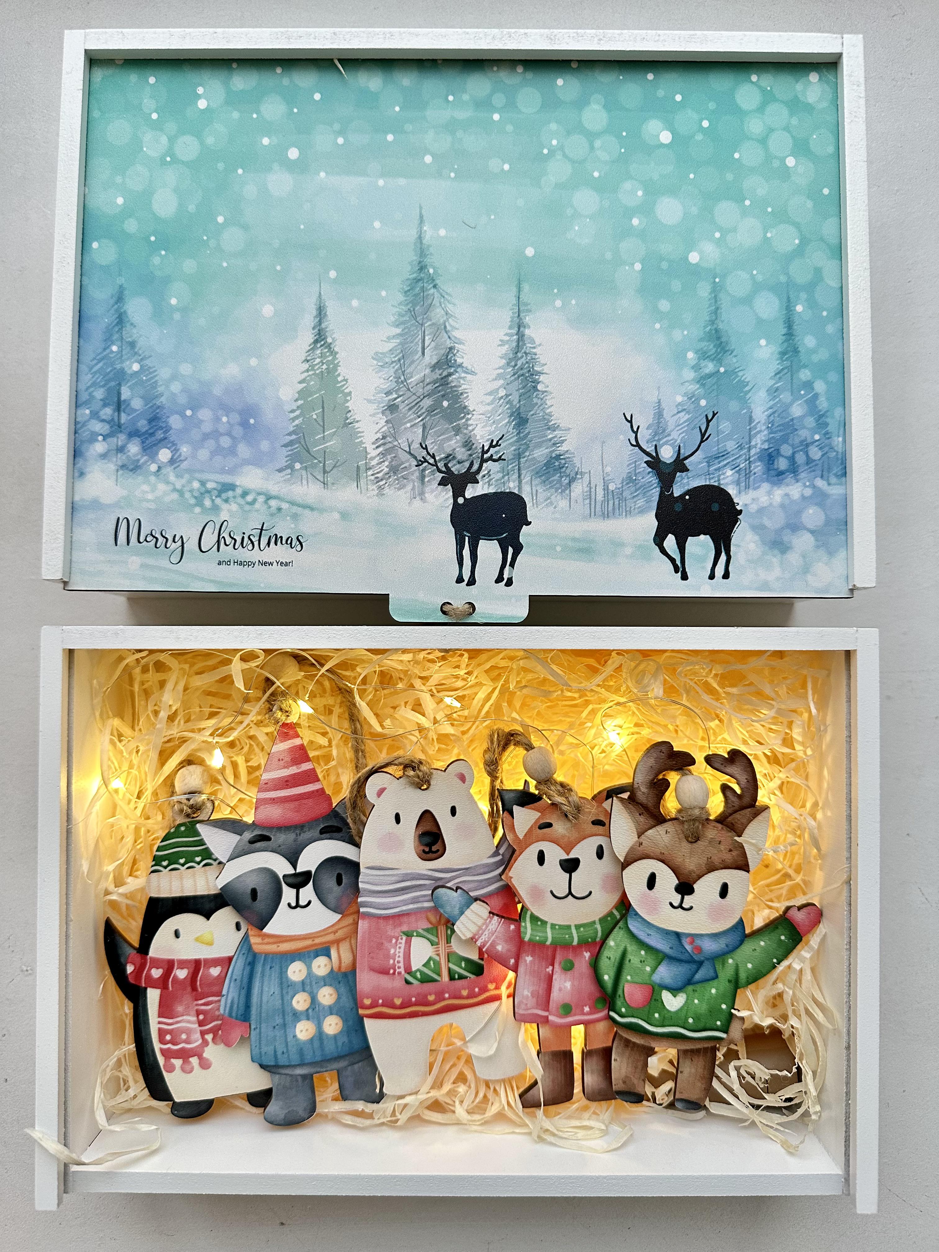 Набір новорічний з іграшками у святковій коробочці 5 шт. - фото 10 Набір новорічний з іграшками у святковій коробочці 5 шт. - фото 10